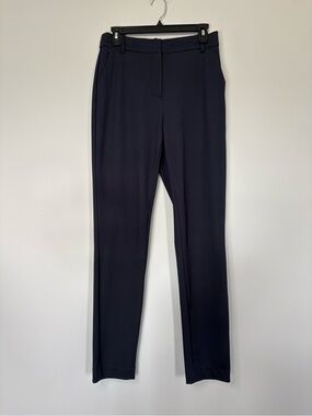 Talbots Navy Blue Stretchy Dress Pants High Waisted Slim Fit Office wear Work